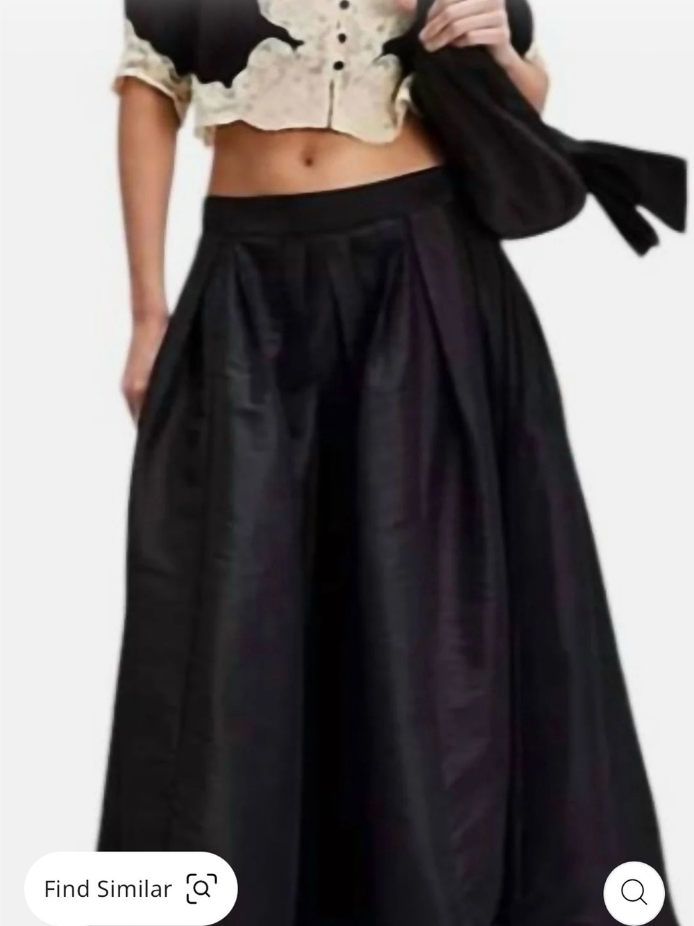 Free People Emily Black Maxi Pleated Skirt NWT